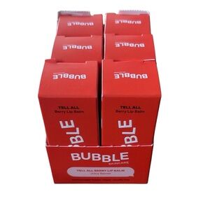 Bubble | Tell All Berry Lip Balm | Bundle of Juicy Secret | 6 Total Gloss Chains